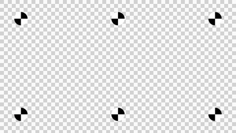Film tracking marker set with plus symbols isolated on transparent background Stock Illustration