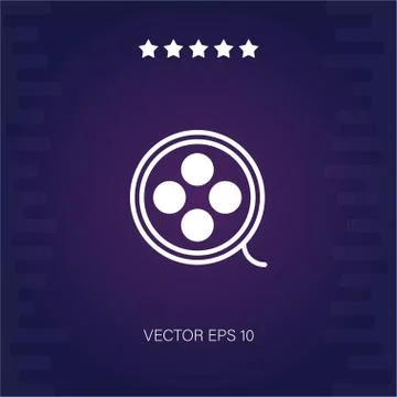 Film vector icon Stock Illustration