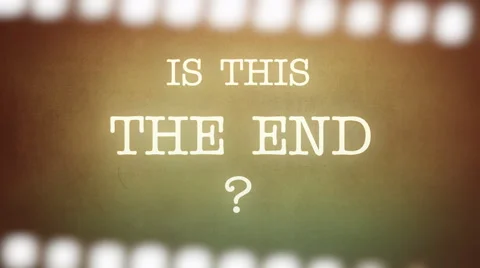 Film vintage Is This The End strip Stock Footage