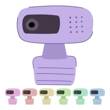 Film web camera vector cartoon graphic Stockillustratie