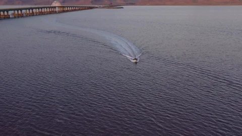 Filming a boat with my mavic 2pro Video stock 116802432