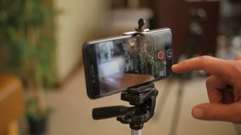 Filming with camera of the smartphone Video stock 145222021