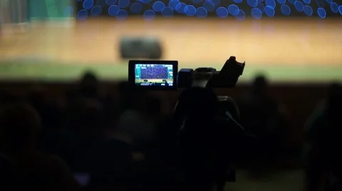 Filming The Dance Concert Stock Footage 54716667