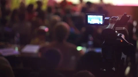 Filming The Dance Concert Stock Footage 54716691