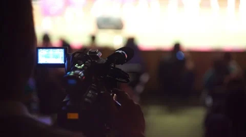 Filming The Dance Concert Stock Footage 54716694