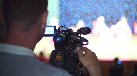 Filming The Dance Concert Stock Footage 54716696