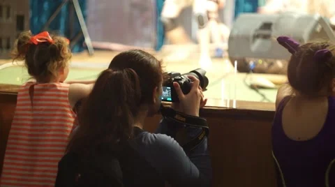 Filming The Dance Concert Stock Footage 54716698