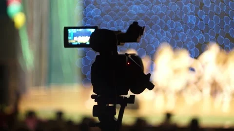 Filming The Dance Concert Stock Footage 54716700
