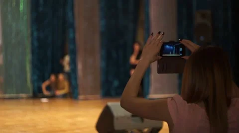 Filming The Dance Concert Stock Footage 54716701