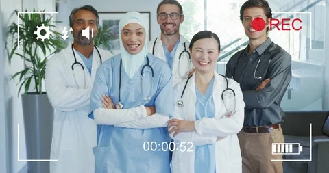 Filming doctors on a digital camera 4k | Stock Video | Pond5