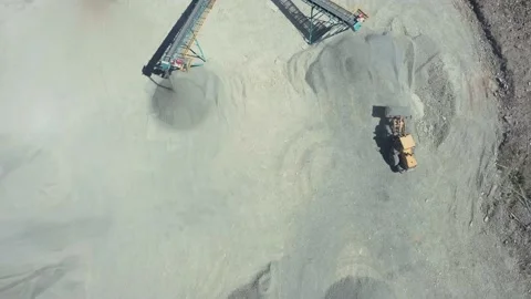Filming of mining in a quarry Stock Footage 156457254