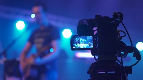 Filming of a musical performance Stock Footage 67943437