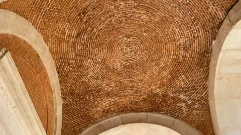 Filming of an old brick dome Stock Footage 292831906