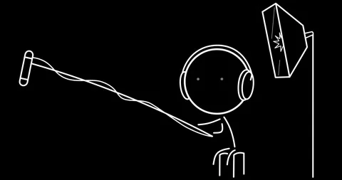 Filming set Stock Footage 301637516