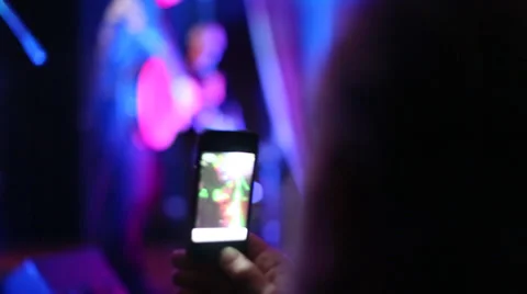 Filming On SmartPhone - Slow Motion Stock Footage 33623455