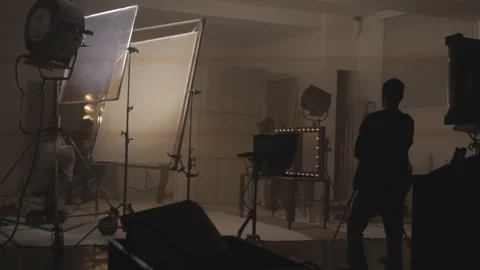 Filming Technical Crew Equipment Wide FHD Stock Footage 312686456