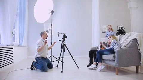 Filmmaker on the set Stock Footage 100835187