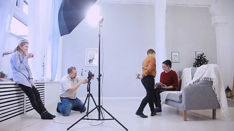 Filmmaker on the set Stock Footage 100842791