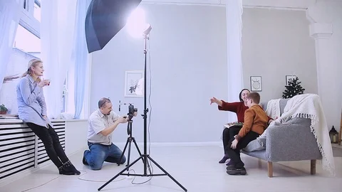 Filmmaker on the set Stock Footage 100843628