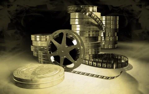Filmmaking concept scene Stock Illustration