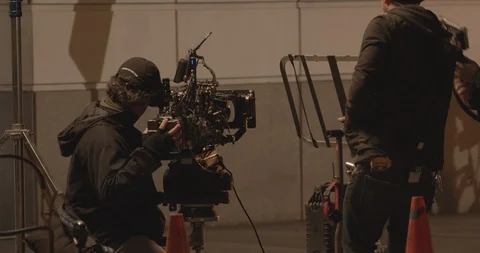 Filmmaking Crew, Camera Operator Stock Footage 118665755