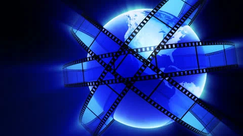 Films orbiting Earth Stock Footage 24729449