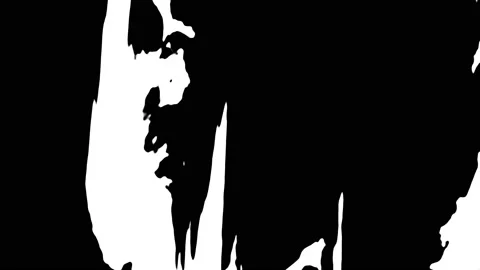 Filmscreen Black and White Wave Movements Abstract Motion Background Stock Footage 89392484