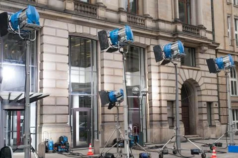 Filmset construction Stock Photos