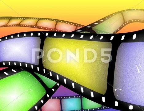 Filmstrip abstract Stock Illustration