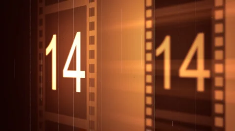 Filmstrip Countdown  Stock Footage 2004235