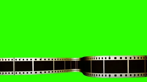 Filmstrip lower thirds green screen 5 Stock Footage