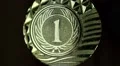 Filst place gold medal HD Footage
