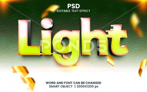 Filter 3d Text Effect Editable PSD ~ PSD Template #265972914