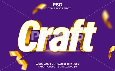 PSD Template: Filter 3d Text Effect Editable PSD #265973183