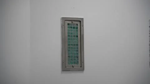 Filter. Air filter hanging on the wall. operating room filter Stock Photos