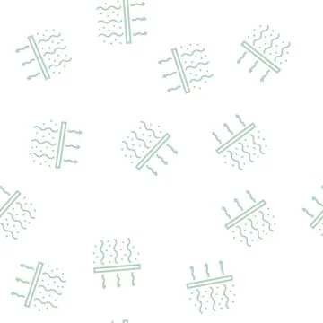 Filter air glyph vector seamless pattern 스톡 일러스트