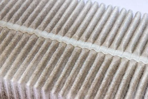 The filter allows you to trap particles floating in the air and prevent prema Stock Photos