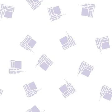 Filter aquarium fish glyph seamless pattern Stockillustratie