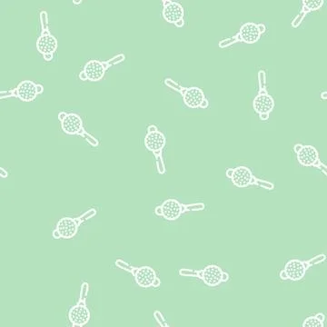 Filter bartender line vector seamless pattern Stock Illustration