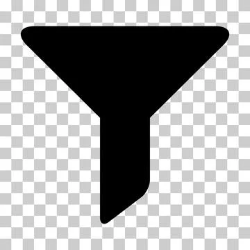 Filter button web shape icon, flat filtering symbol, funnel sign vector illus Illustrazione stock