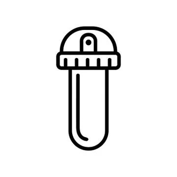 A filter to clean the liquid icon vector. Isolated contour symbol illustration Illustration