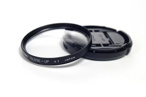 Filter Close Up Lens Plus one, Made in Japan for DSLR, 52 mm Stock Photos