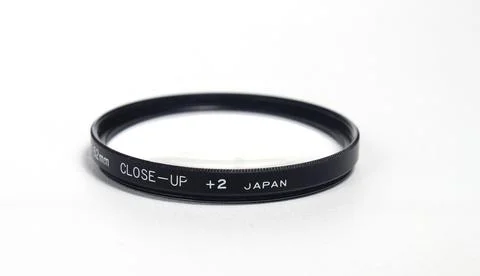 Filter Close Up Lens Plus two, Made in Japan for DSLR, 52 mm Stock Photos