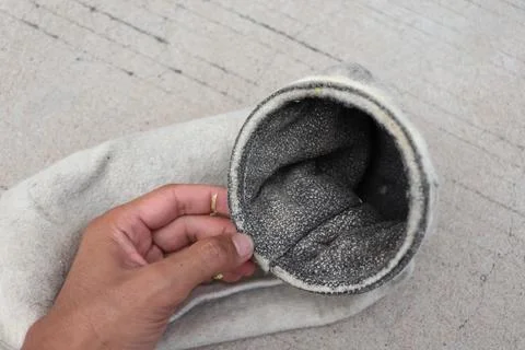 The filter cloth is black inside Stockfoto's