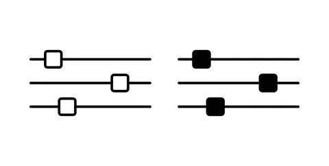 Filter Control icon symbol. Flat Vector illustration Stockillustratie