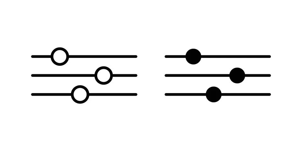 Filter Control icon vector design illustrations イラスト素材