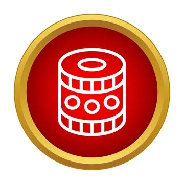 Filter cylinder icon representing processing and optimization イラスト素材