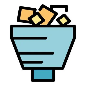 Filter data icon vector flat 스톡 일러스트