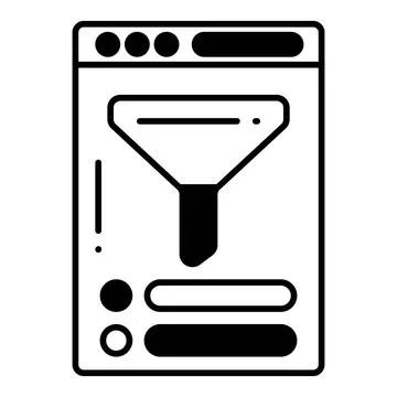 Filter Dualtone Icon Stock Illustration