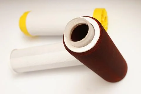 Filter for fine water purification. Stock Photos